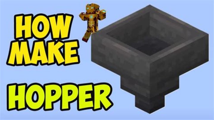 How do i make a hopper in minecraft