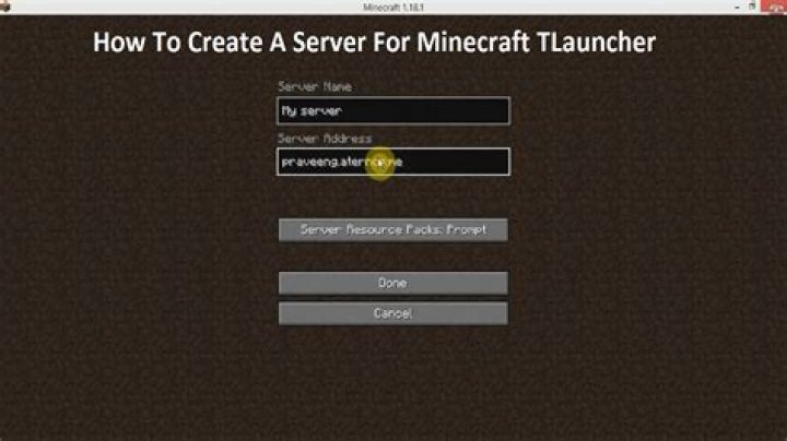 How do i make a server in minecraft
