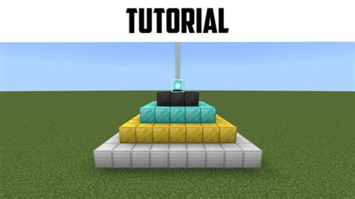 How do you build a beacon in minecraft