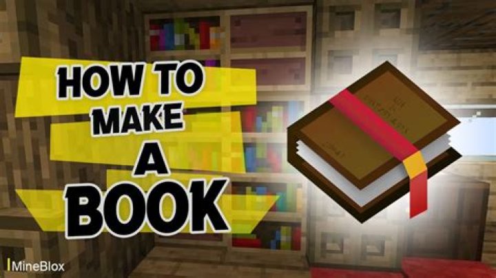 How do you build a book in minecraft