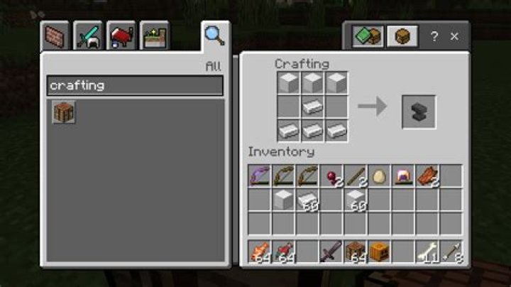 How do you craft an anvil in minecraft