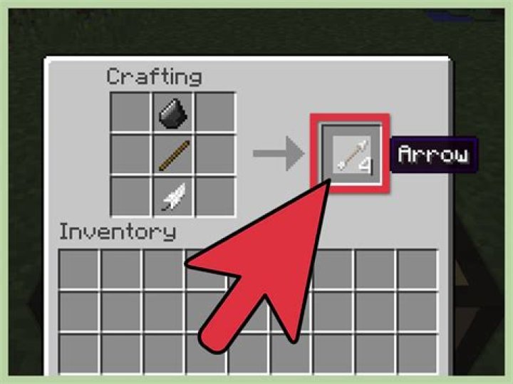 How do you make a arrow in minecraft