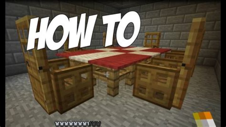 How do you make a table in minecraft
