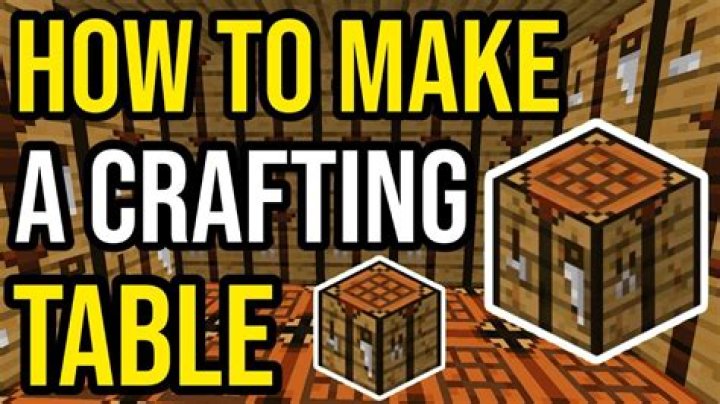 How do you make a table on minecraft