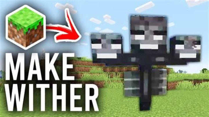 How do you make a wither in minecraft