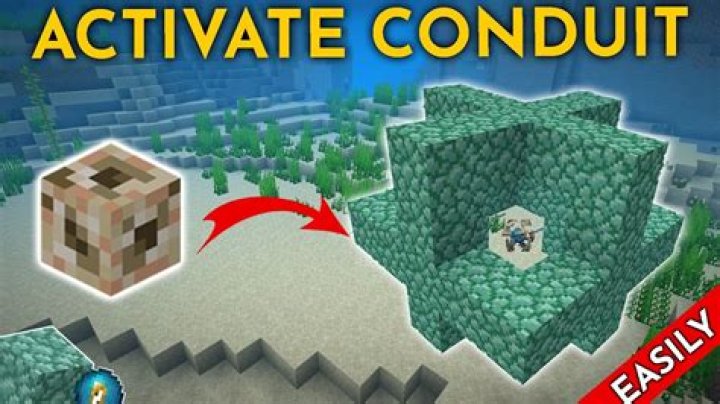 How do you use a conduit in minecraft