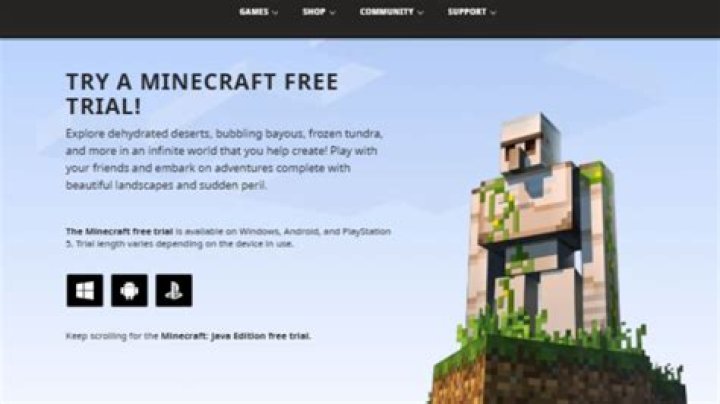 How long does the minecraft free trial last