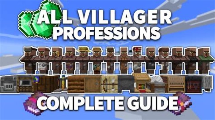 How many villager jobs are there in minecraft