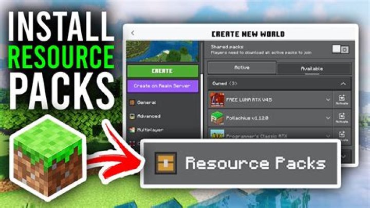 How to activate resource packs in minecraft pe