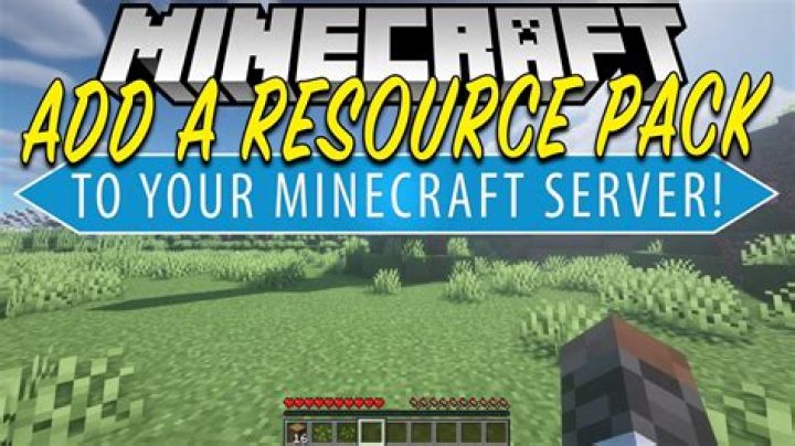How to add a resource pack to minecraft