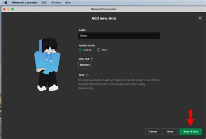 How to add a skin to minecraft java