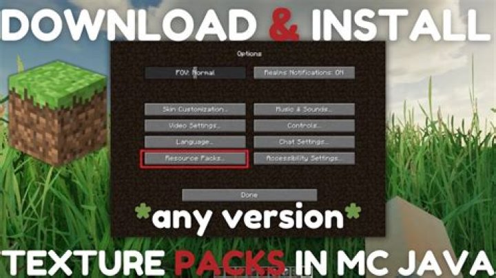 How to add texture packs to minecraft java