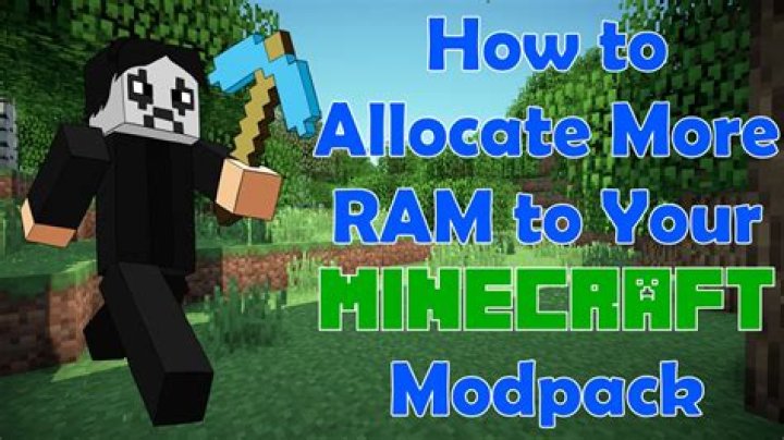 How to allocate more ram to minecraft modpacks