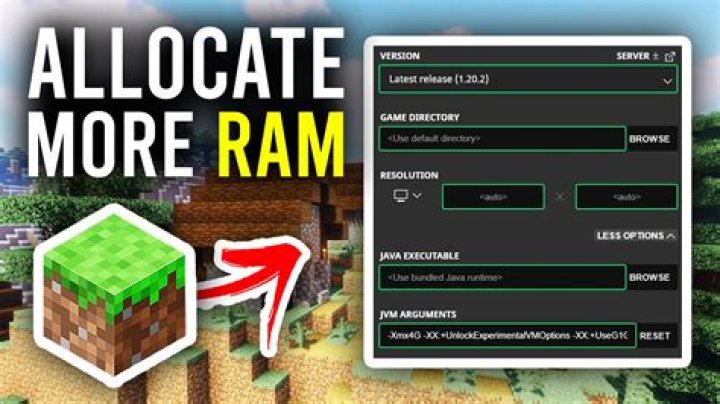 How to allow minecraft to use more ram
