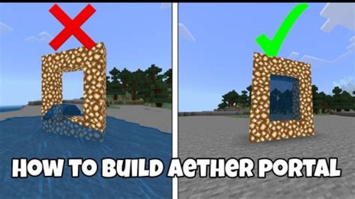 How to build a aether portal in minecraft