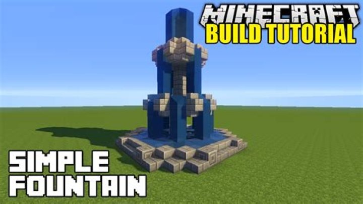 How to build a fountain in minecraft pe