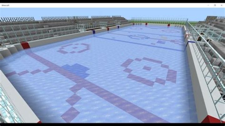 How to build a hockey rink in minecraft