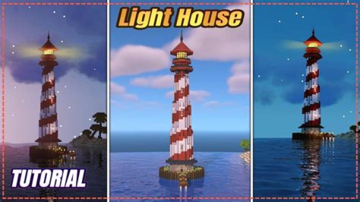 How to build a lighthouse in minecraft pe