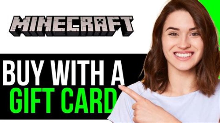 How to buy minecraft with a gift card