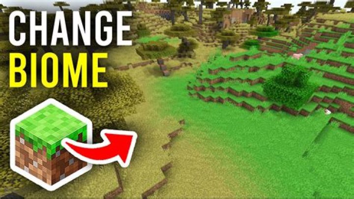 How to change a biome in vanilla minecraft