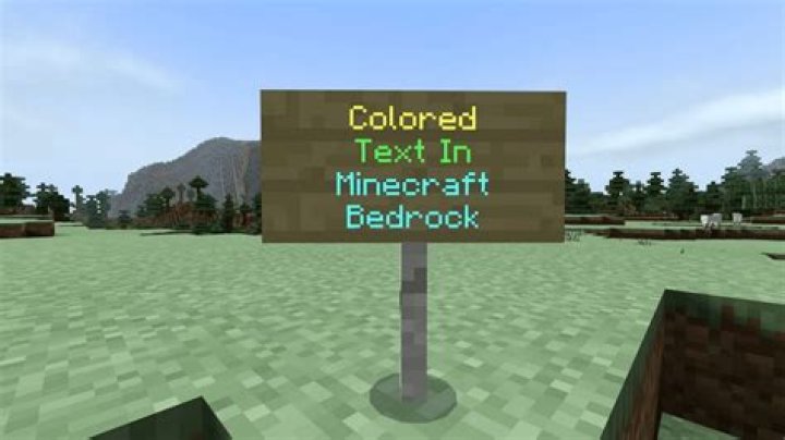How to change text color in minecraft bedrock