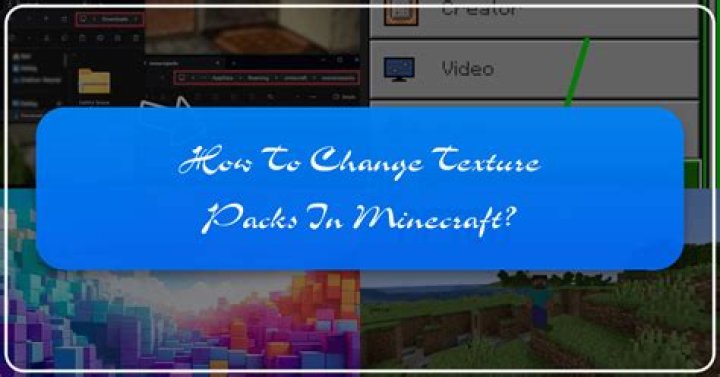 How to change texture packs in minecraft pc
