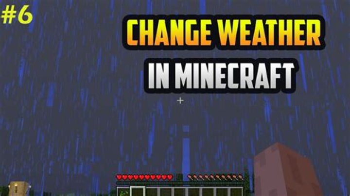 How to change weather in minecraft xbox one