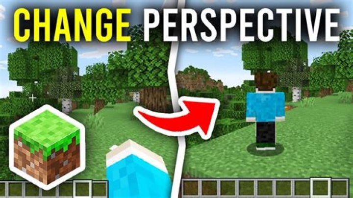 How to change your camera view in minecraft