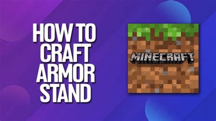 How to craft a armour stand in minecraft