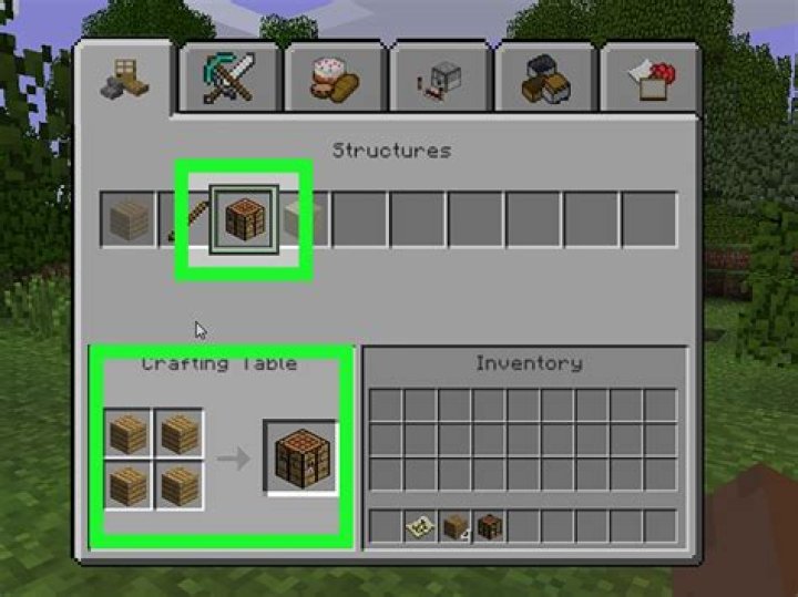 How to craft a crafting table in minecraft