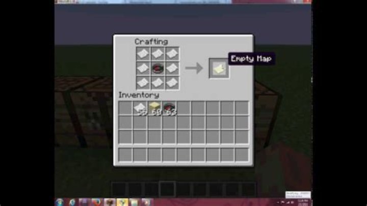 How to craft a map in minecraft pc