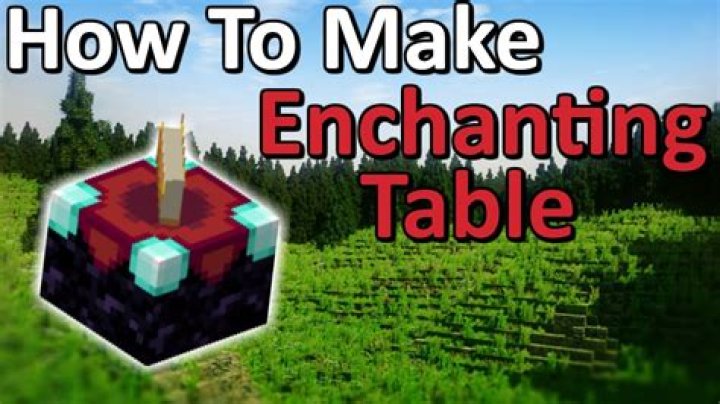 How to craft an enchantment table in minecraft