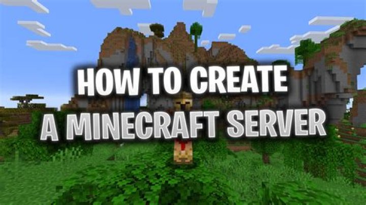 How to create your own server in minecraft