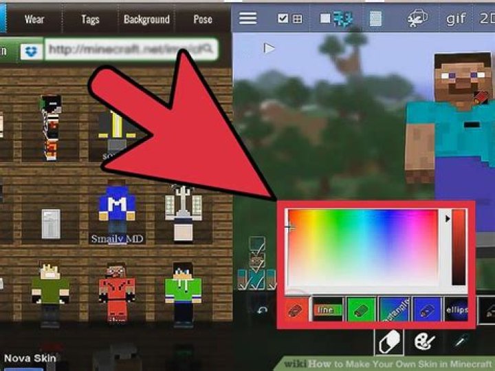 How to create your own skin in minecraft