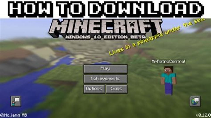 How to download minecraft windows 10 for free
