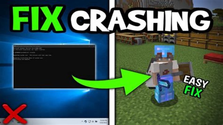 How to fix minecraft crashing on windows 10