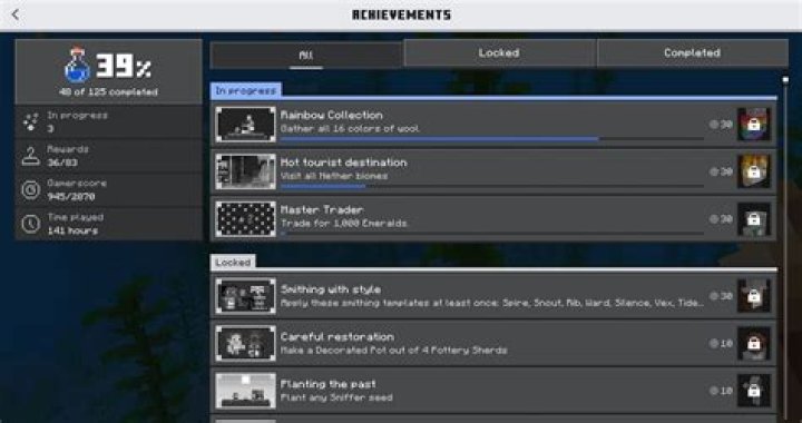 How to get achievements in minecraft nintendo switch
