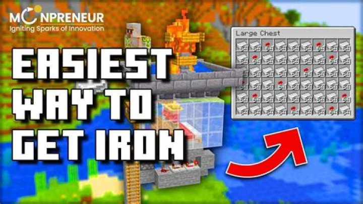 How to get iron ingot in minecraft pe