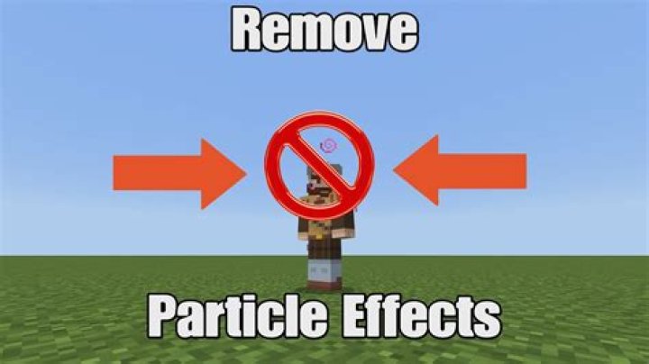How to get rid of particles in minecraft