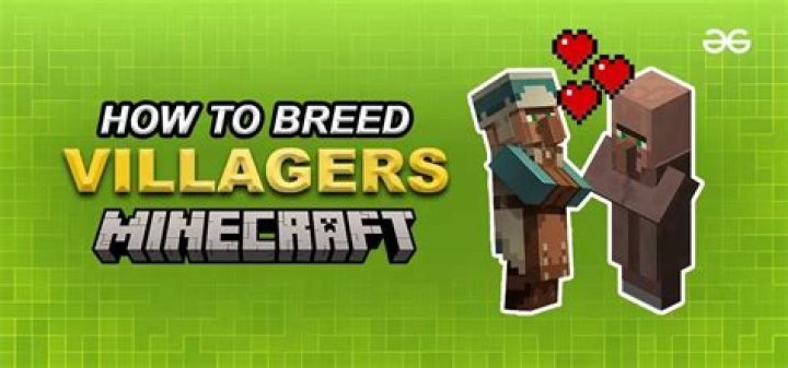 How to get villagers in minecraft to breed