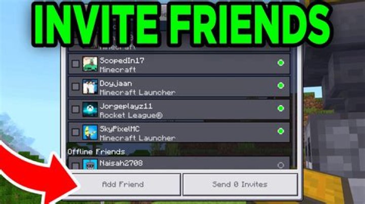 How to invite friends on minecraft windows 10