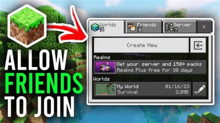 How to join a friends world in minecraft