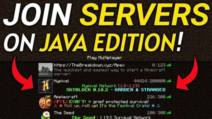 How to join a server in minecraft java