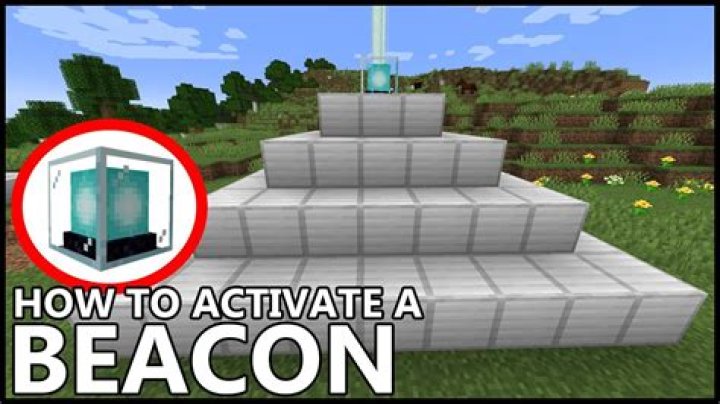 How to light up a beacon in minecraft