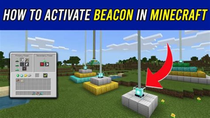 How to make a beacon in minecraft work