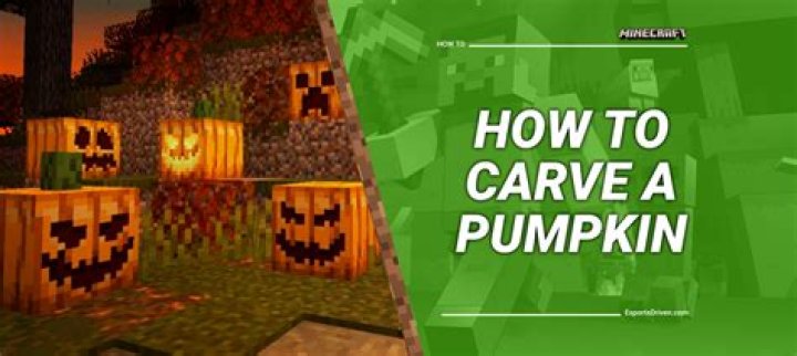 How to make a carved pumpkin on minecraft
