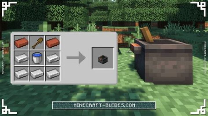 How to make a cooking pot in minecraft