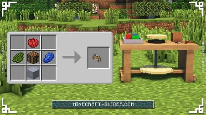How to make a deco bench in minecraft