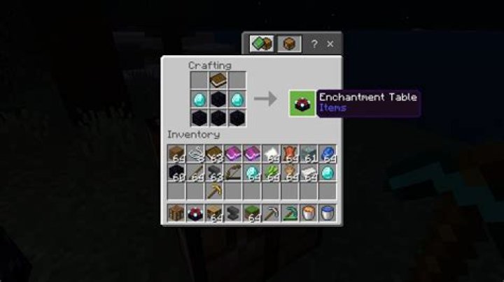How to make a enchantment table in minecraft