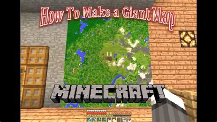 How to make a giant map in minecraft